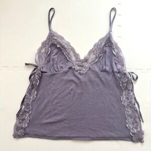 VICTORIA'S SECRET Y2K Lace Trim Cami Babydoll Side Bow Coquette Tank - Size M